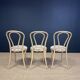 Set of 6 Thonet type bistro chairs light curved wood & Skaï GO IN Germany
