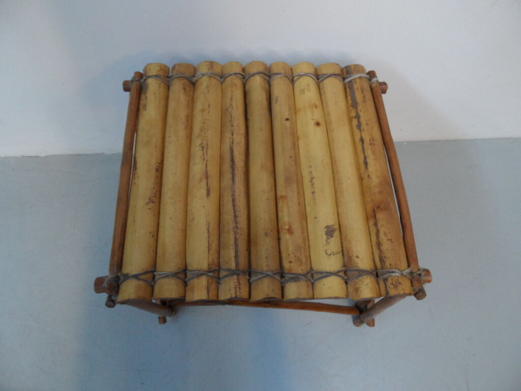 Vintage bamboo sidetable 1950s