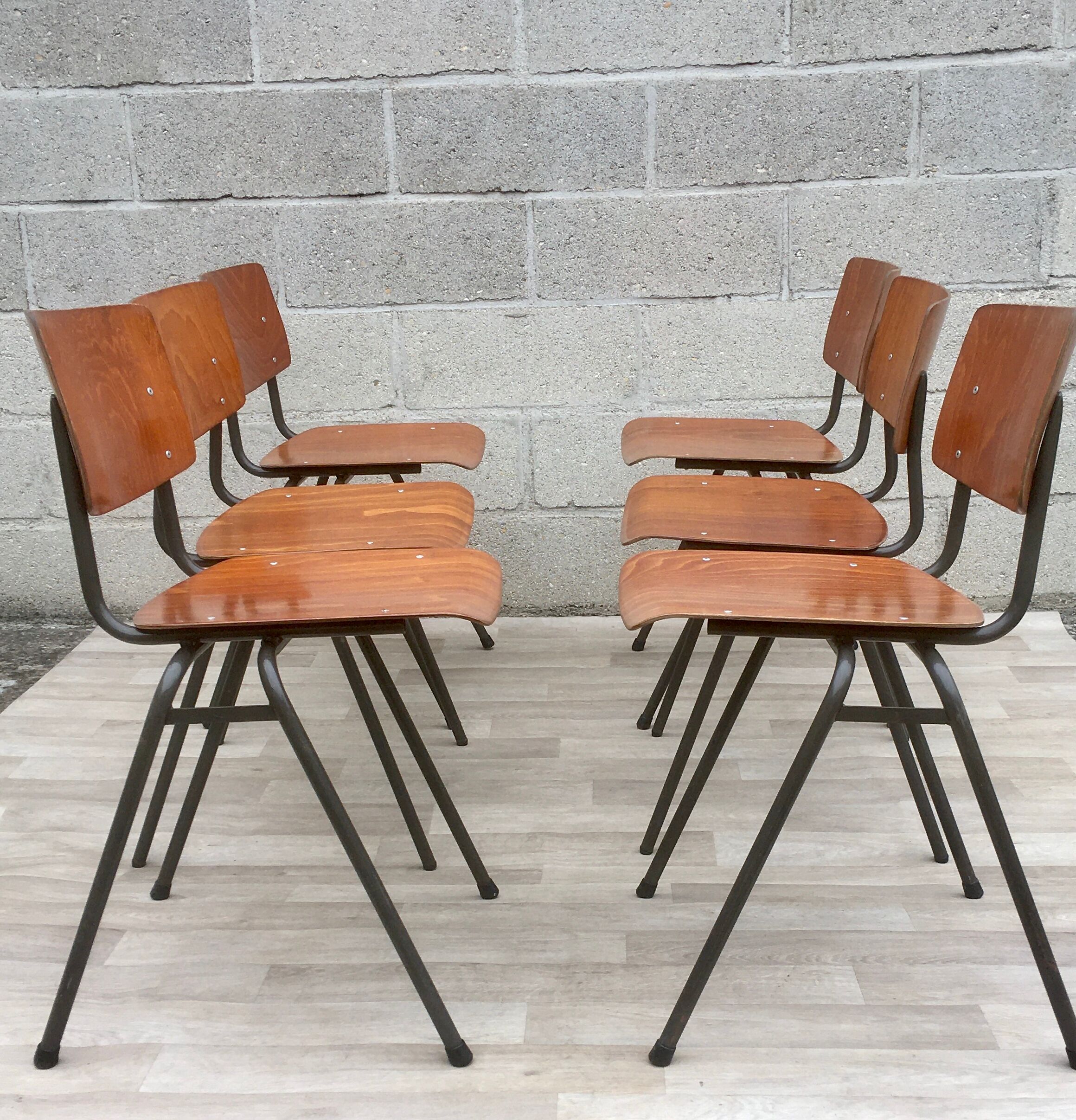 Set of 6 vintage Marko chairs