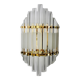 Venini wall lamp, murano triedri glass, italy, 1970