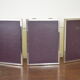 chrome vintage triptych mirror 46x19cm