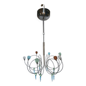 Lustre  plafonnier en - multicolore