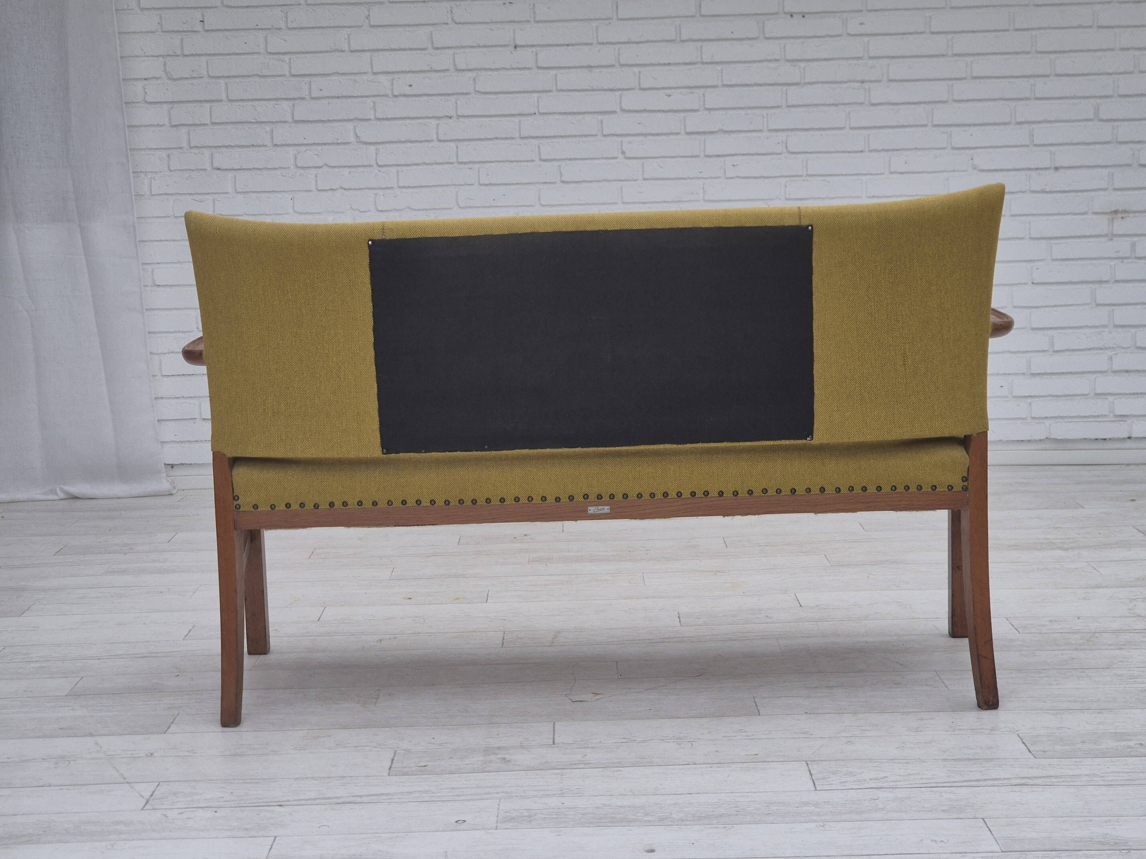 Canapé 2 places danois des années 1950 par Ehapa Møbler, état d'origine.