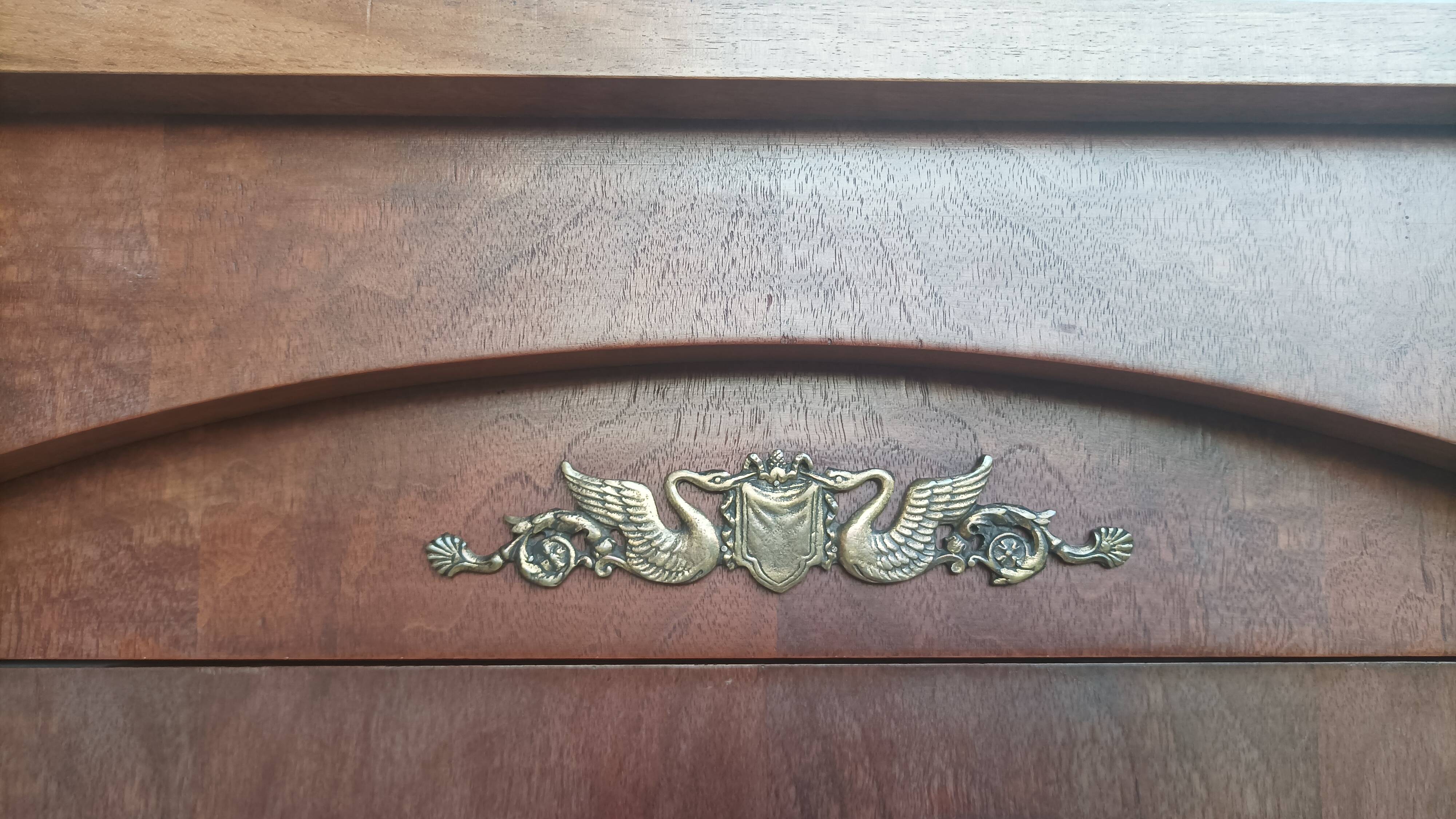 Small Empire style mahogany wardrobe
