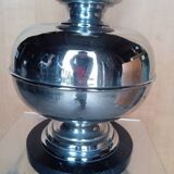Chrome metal table lamp from the 1970s -