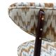 'Heart' Chair Mid-Century Modern, Yellow Velvet Gaston Daniela Jacquard, Dark Wood, Europe 1960s