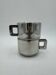 Set of vintage stainless steel cups