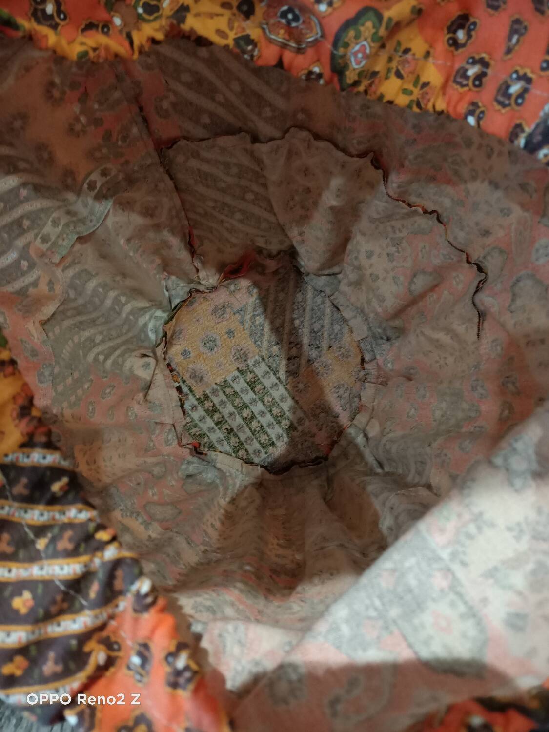 Travailleuse rotin vintage