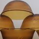 10 ramequins en verre ambré made in France vintage 70'S