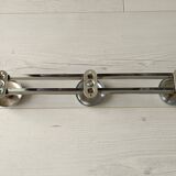 Portemanteau mural en métal chromé