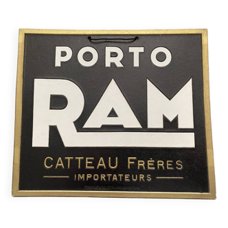 Publicité authentique cartonnée Porto Ram