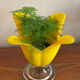 Flower vase made of glass paste