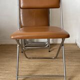 Vintage chrome folding chairs