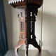 Antique Ottoman Turkish table with inlays and intricate carvings