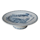 Plat compotier faïence décor bleu "Tours" Terre de Fer KetG Lunéville