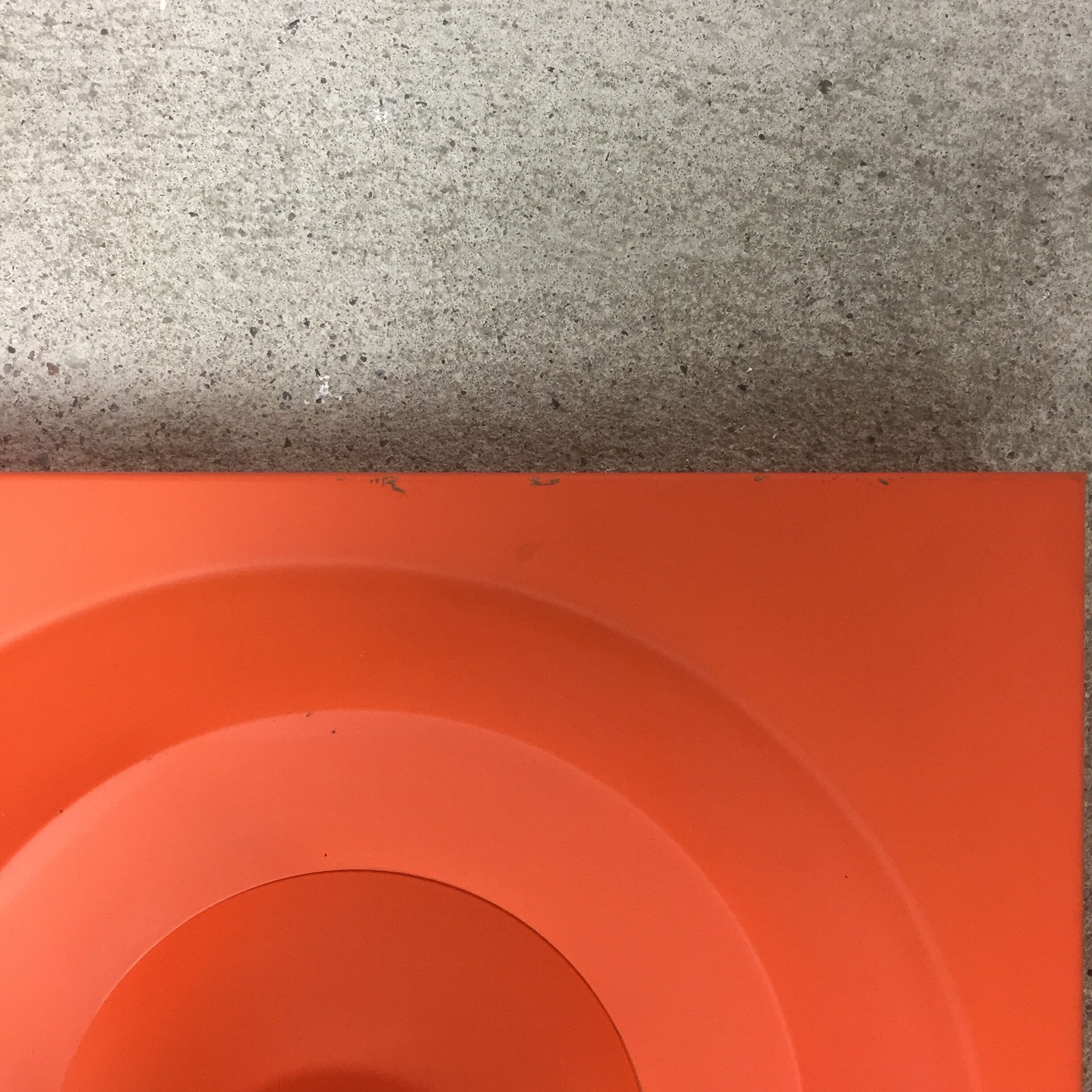 Apply orange 1970 Klaus Hempel for Kaiser lights