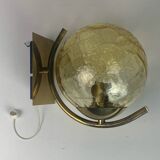 Suspension et appliques Doria en verre dépoli et appliques murales