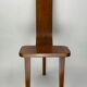 Brutalist low tripod milking stool or side chair Spain ca 1950s
