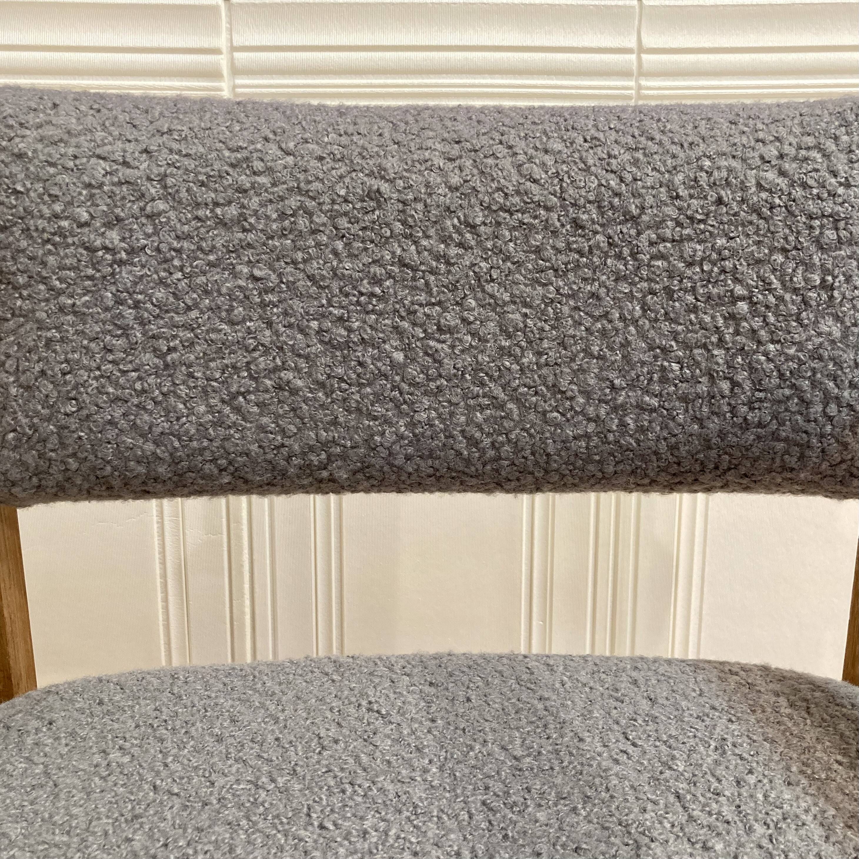 Oak chair design and scandinavian stamp 1950.