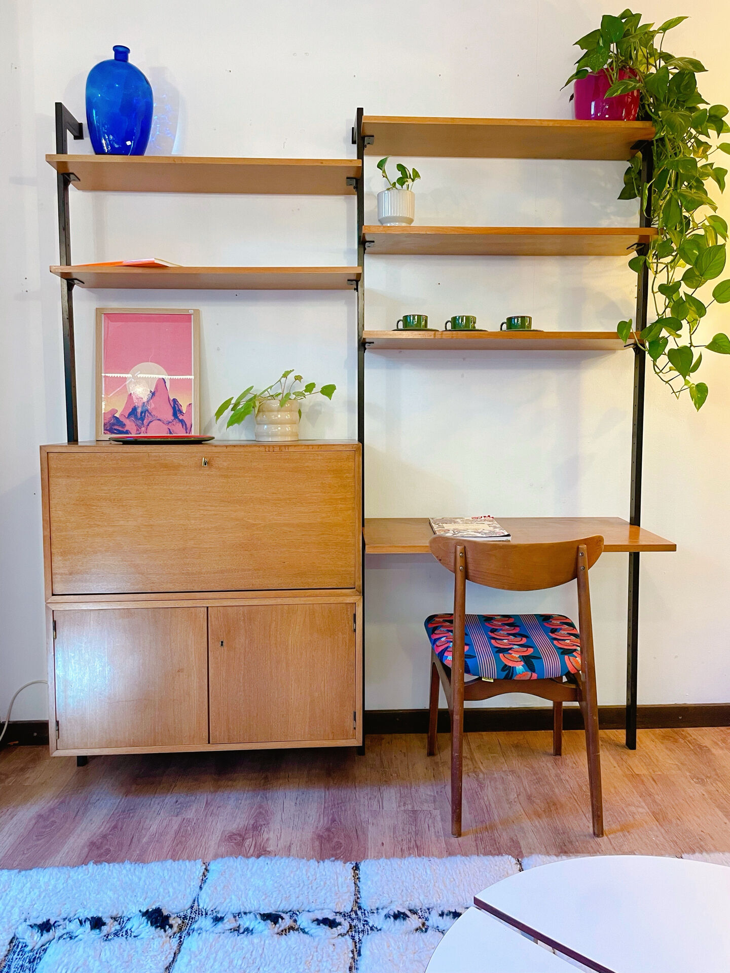 Wall unit wall library + desk Van den Berghe-Pauvers