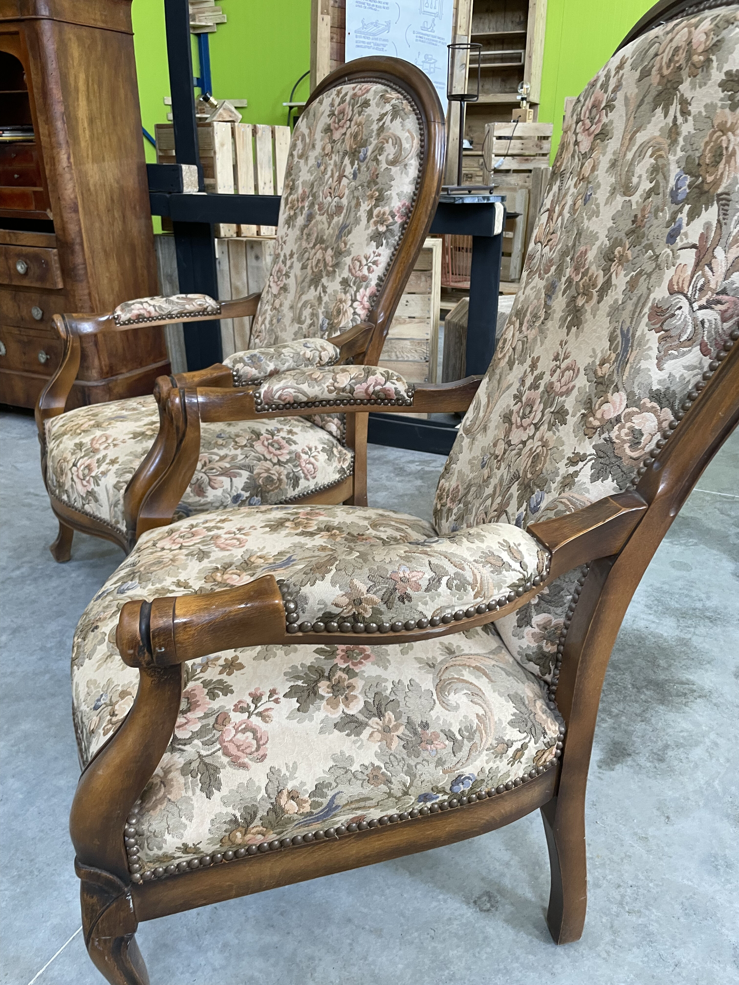 Voltaire armchairs