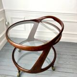 Cesare Lacca rolling coffee table service trolley