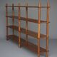 Bibliothèque en bois dur brésilien, années 1970