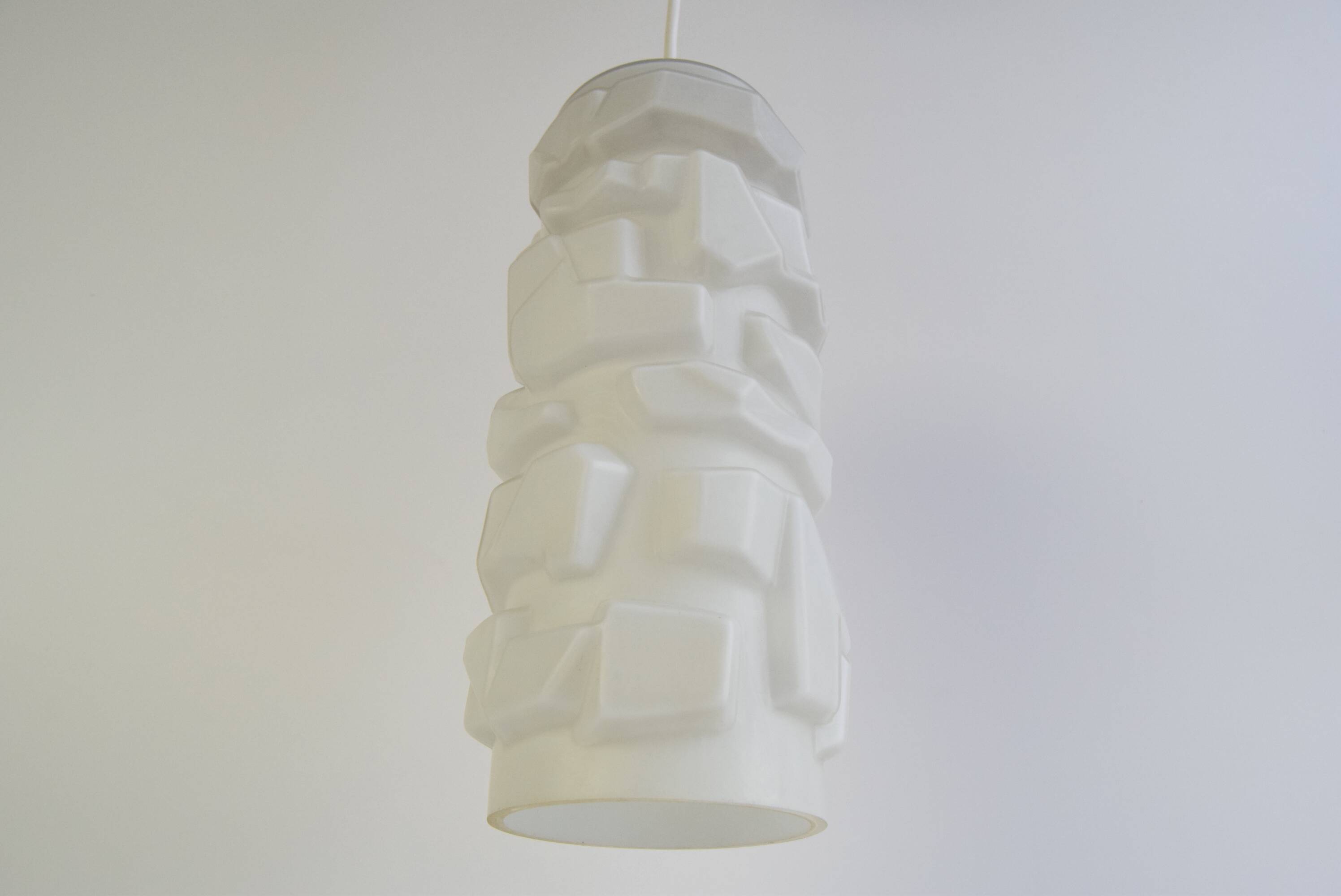 Iconic pendant lamp Ivan Jakeš made of opal glass