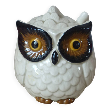 Vintage Ceramic Owl Sugar Bowl Made in Japan