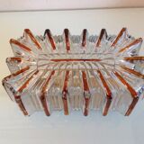 Rectangular two-tone glass ceiling lamp 60/70