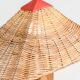 Lampadaire moderniste en rotin « Pallete »