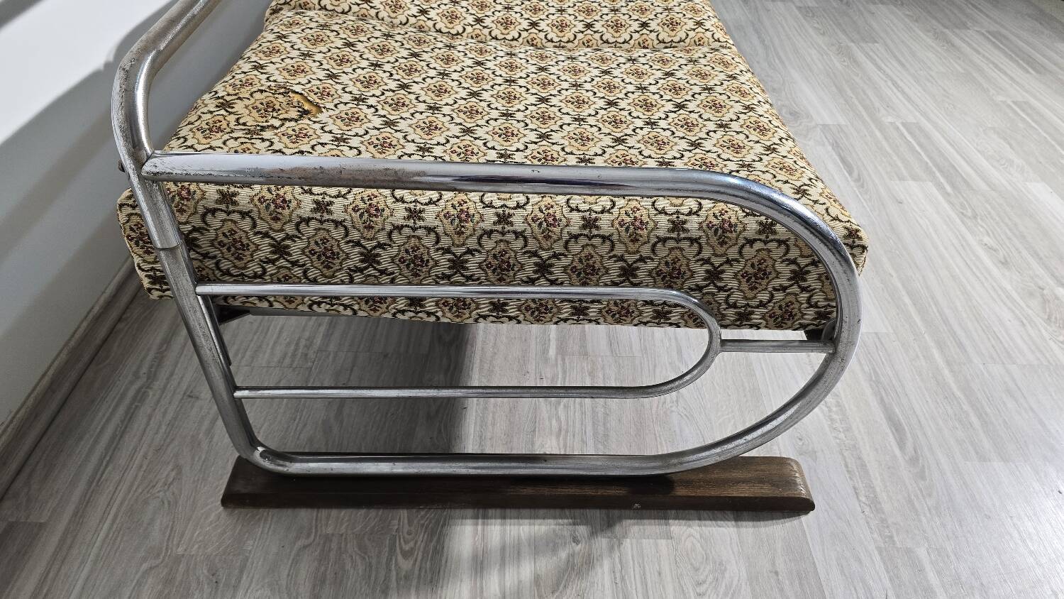 Bauhaus Chrome Sofa by Robert Slezak for Slezak Factories, 1930s