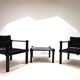 Bofinger set of 2 Farmer lounge chairs with table by Gerd Lange, 1960