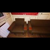 Sofa sofa daybed convertible 60 years 70 khaki