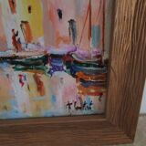 Oil on canvas Martigues 30X30