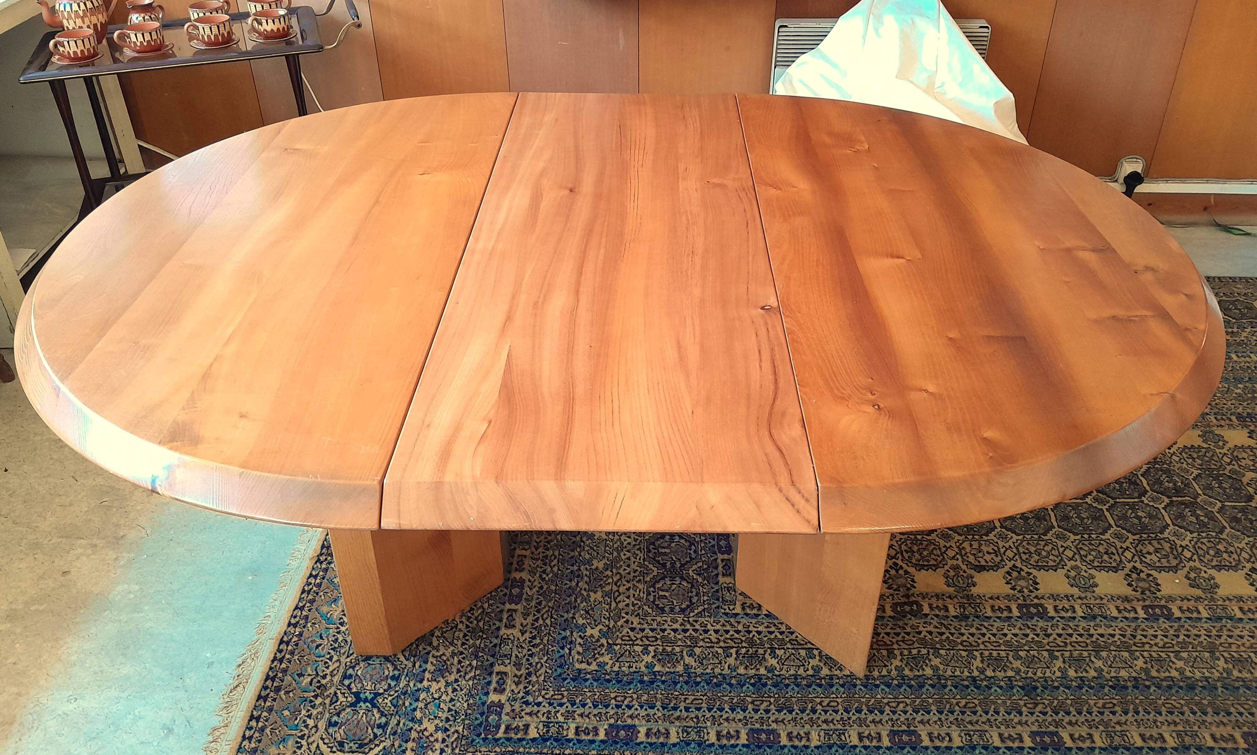 Table & chaises orme Gorgoni pour Roche & Bobois 1970s