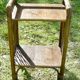 Table d'appoint bambou et rotin vintage 1960-70