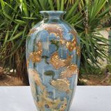 Vase Emile Simonod Savoie fish decorations