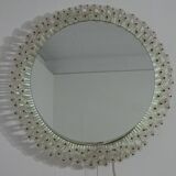Austrian Illuminated Flower Mirror, 1960s