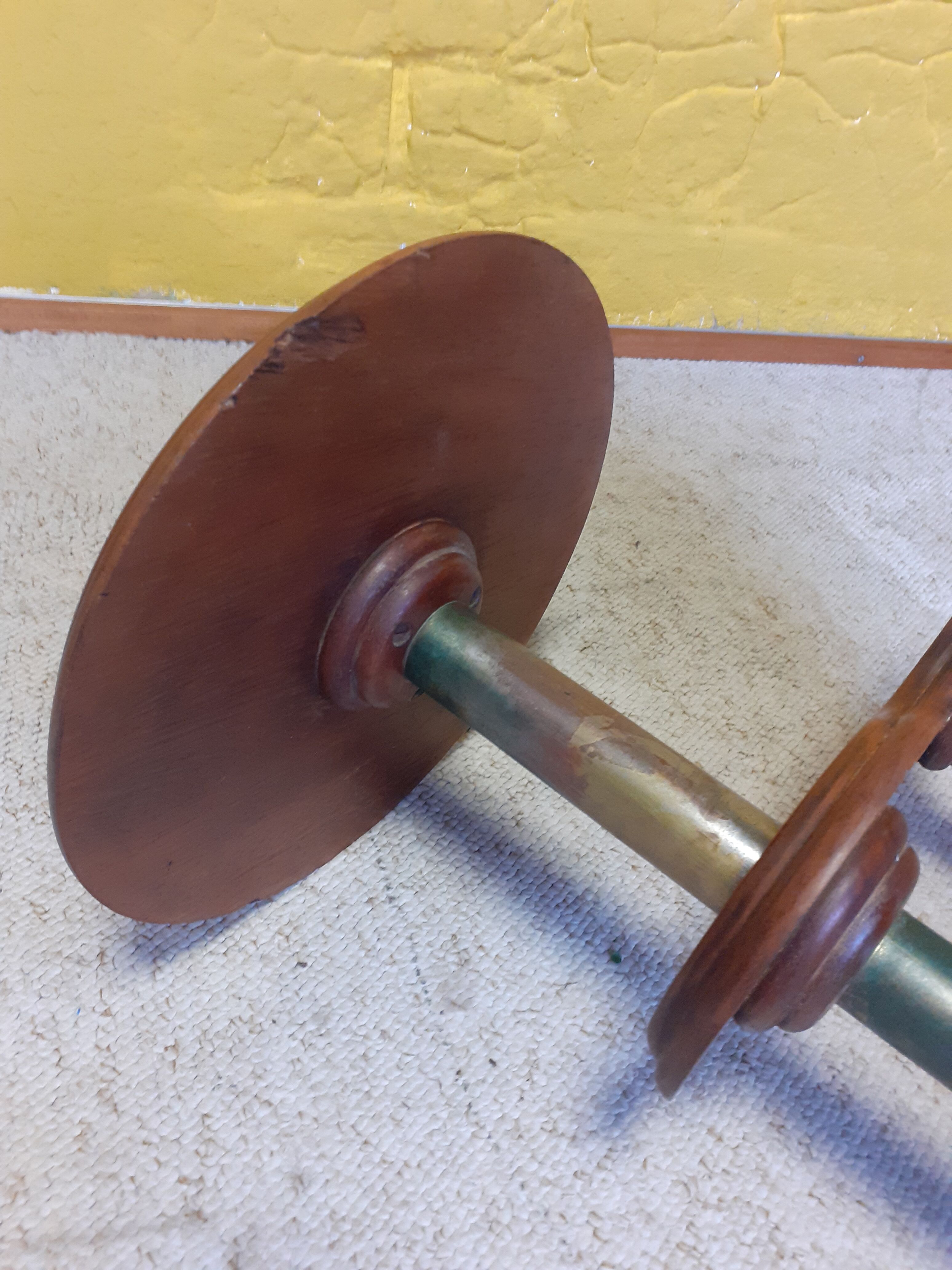 Shelf - old plant door, oak and metal
