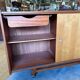 Vintage 1960s sideboard on casters, Scandinavian style