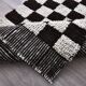 2x10 Checkered Moroccan Runner Rug 70x302Cm SK 242433