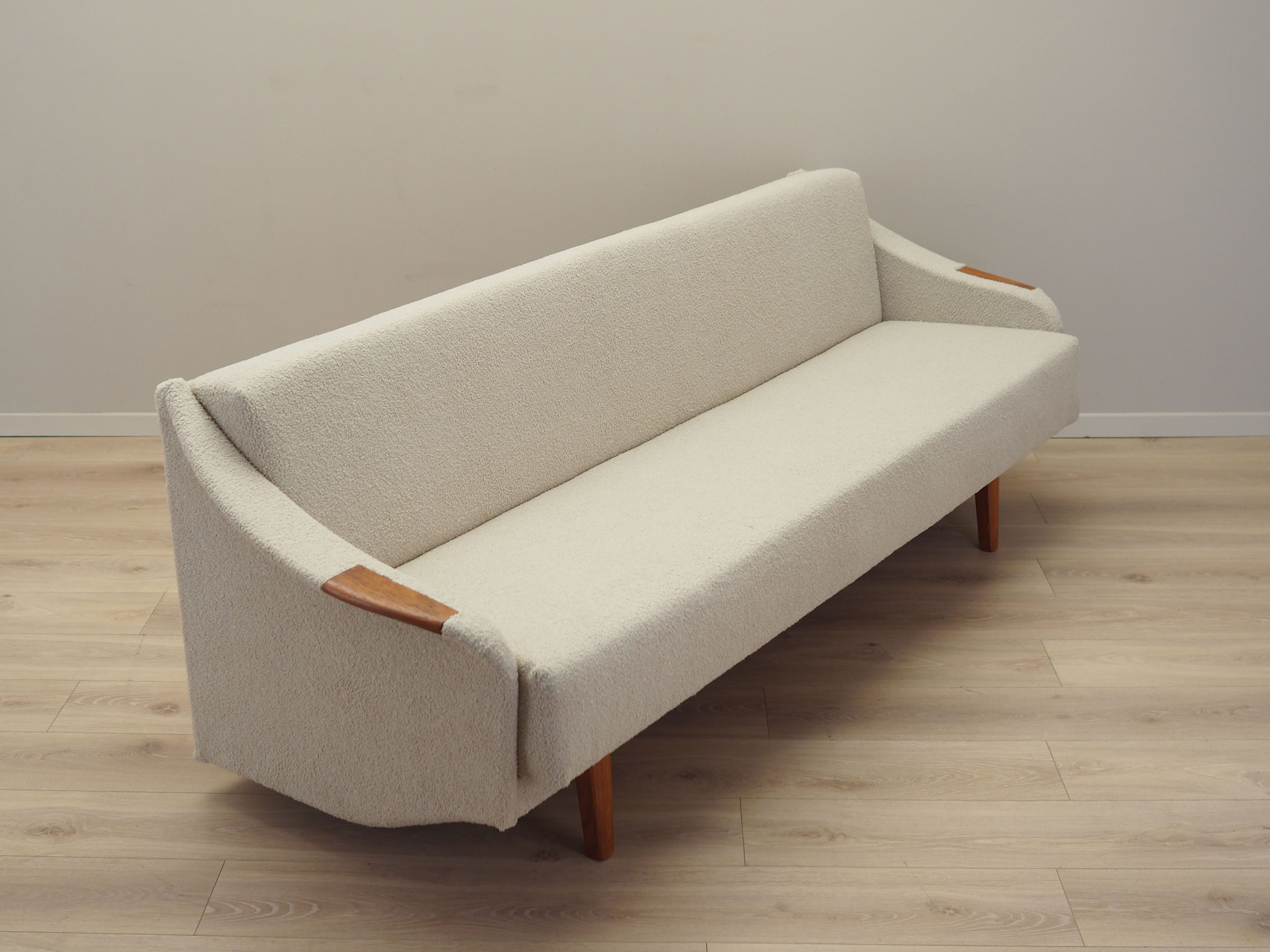 Beige sofa bed, Danish design, 1970s, manufacture: Denmark