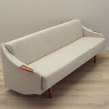 Beige sofa bed, Danish design, 1970s, manufacture: Denmark