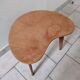 Coffee table bean tripod feet compas Scandinavian vintage design 50 60 s