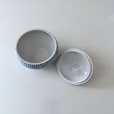 Arzberg Form 2000 “Bast” Pattern – Blue Teapot and Sugar Bowl