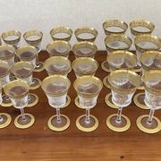 Service en cristal saint louis de 40 verres - collection "thistle"