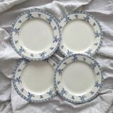 4 assiettes plates en terre de fer « Athènes » Clairefontaine