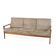 Canapé trois places vintage en palissandre 1960