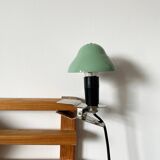 Lampe à pince vintage en forme de champignon vert, années 1960